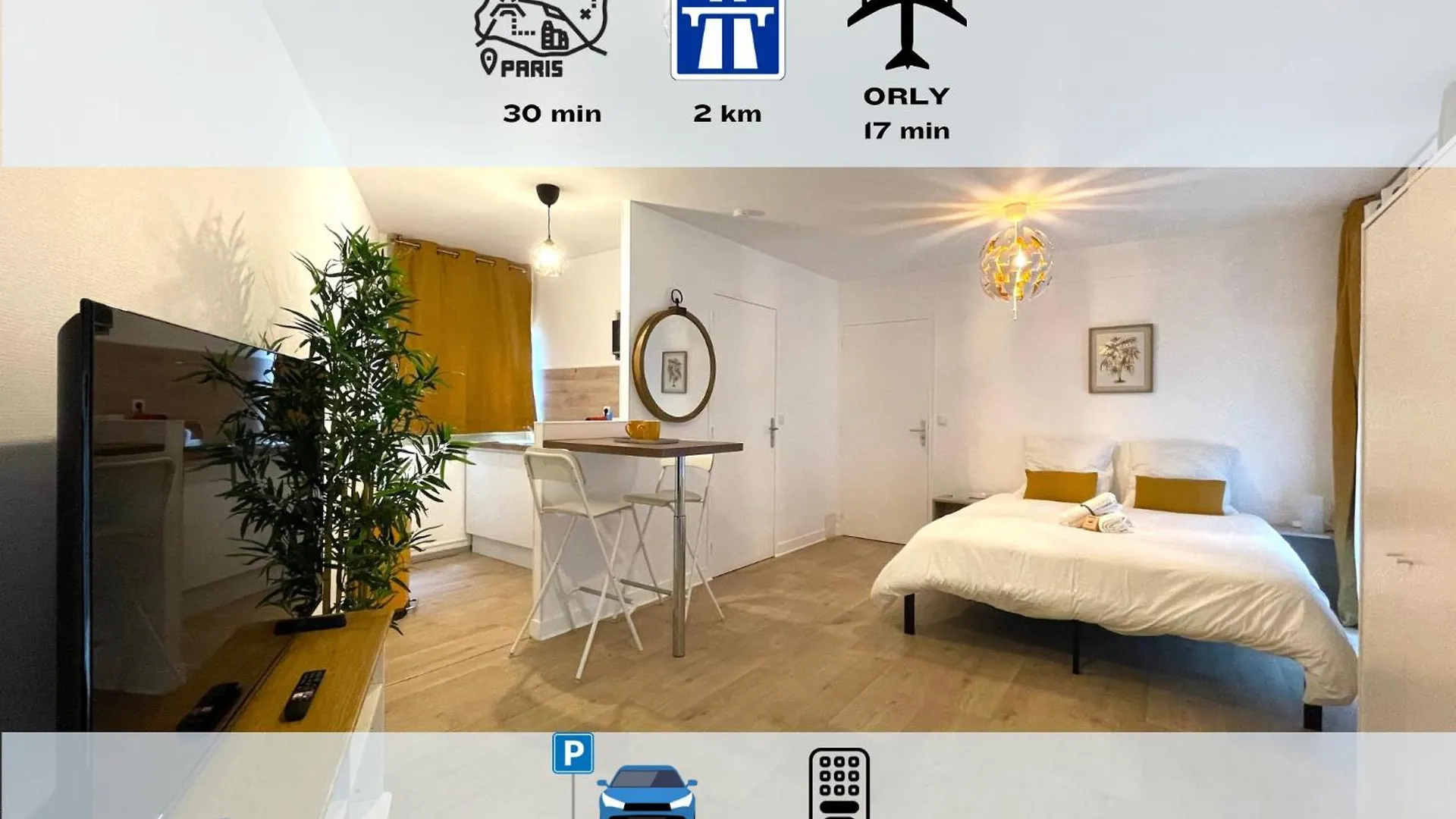 Apartment Les Entrepreneurs - Appartements Neufs Et Spacieux, Proche Rer C Et Aeroport Orly Morangis  France